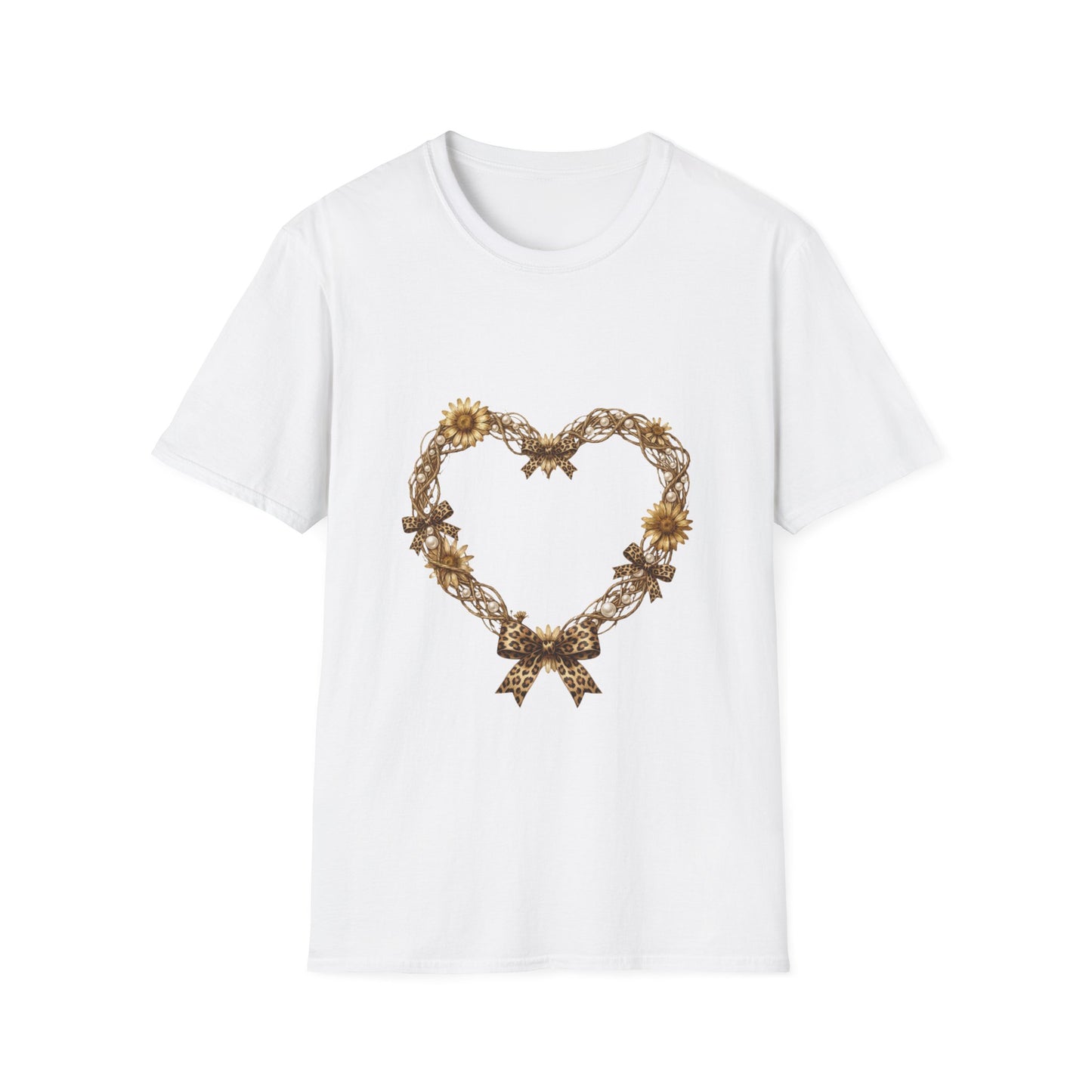 Leopard Bow Heart Leopard Tee
