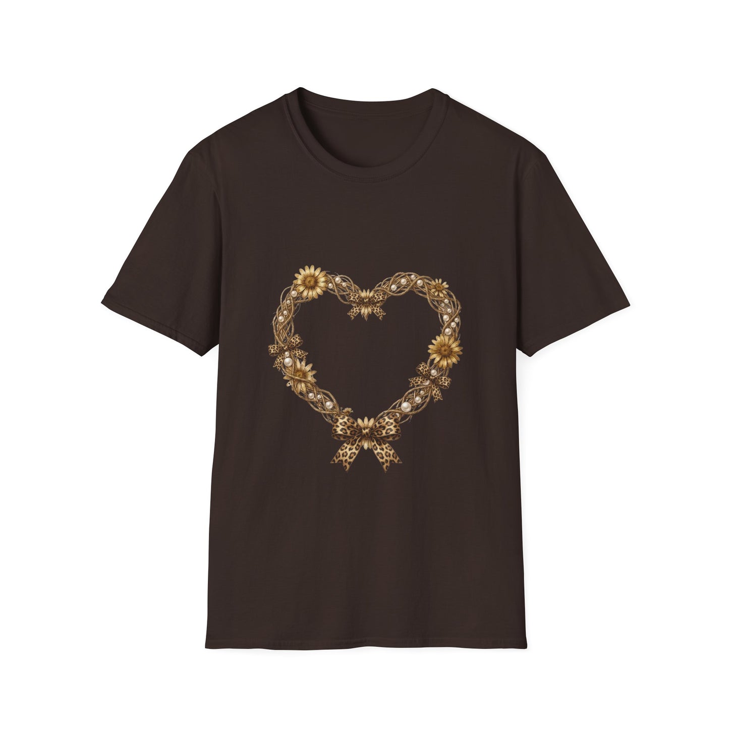 Leopard Bow Heart Leopard Tee