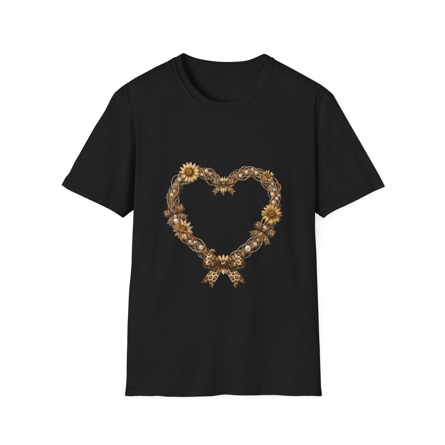 Leopard Bow Heart Leopard Tee